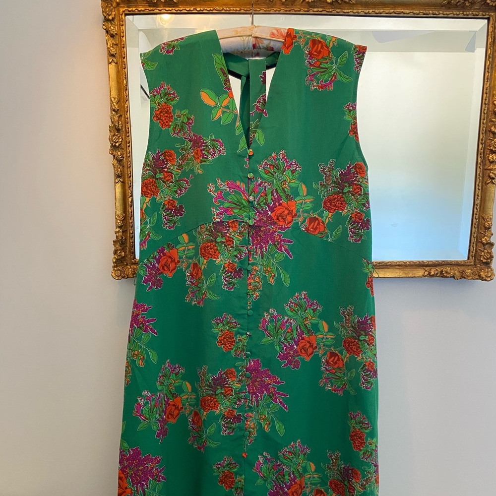ASOS Green Floral Maxi Dress